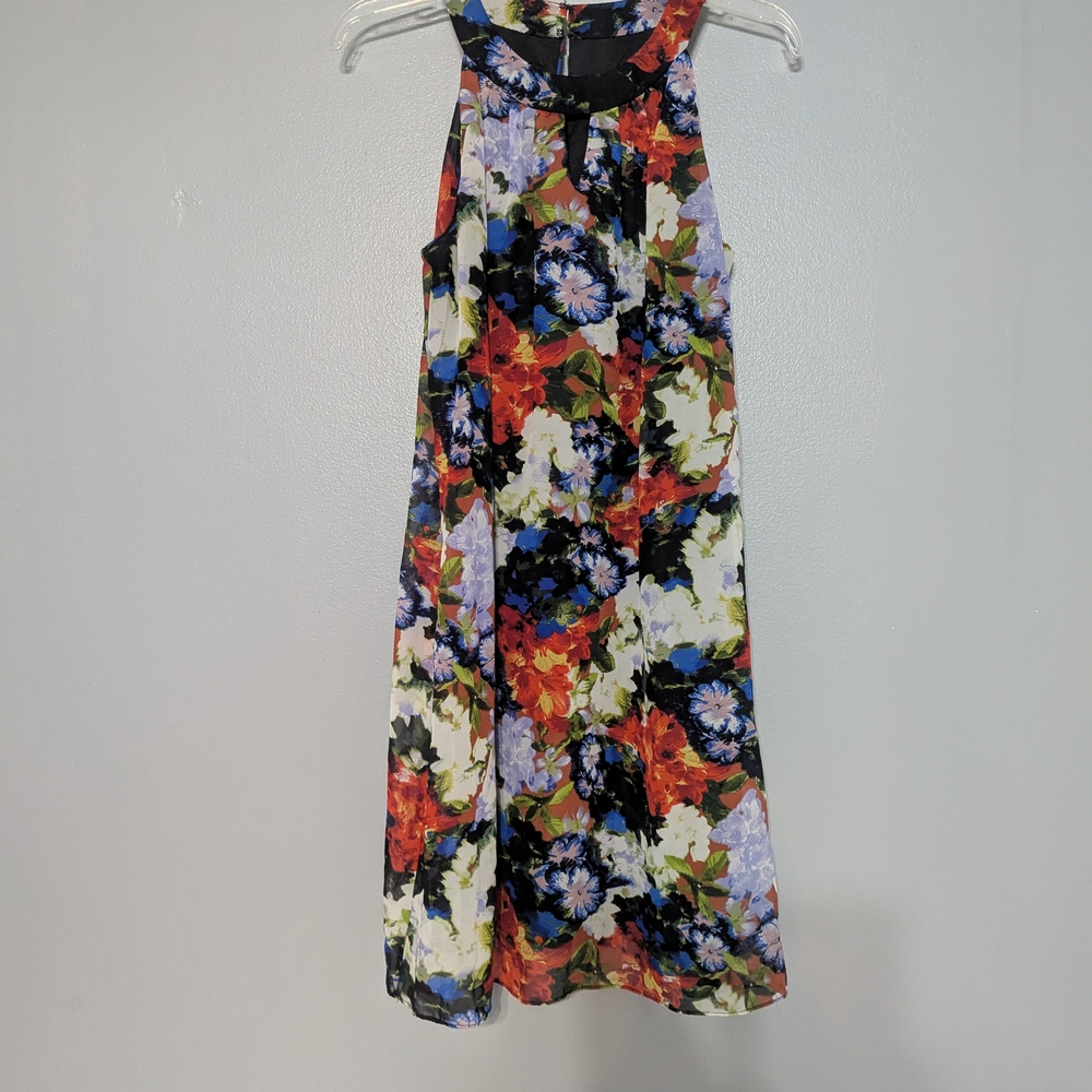 Floral Sleeveless Dress - Multicolor